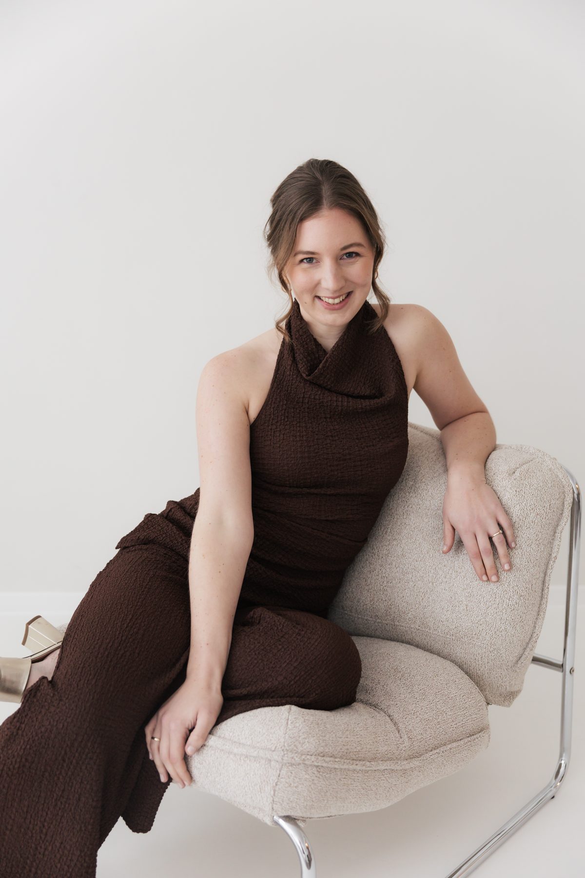 Sarah Bakker beim Brand-Shooting im Studio